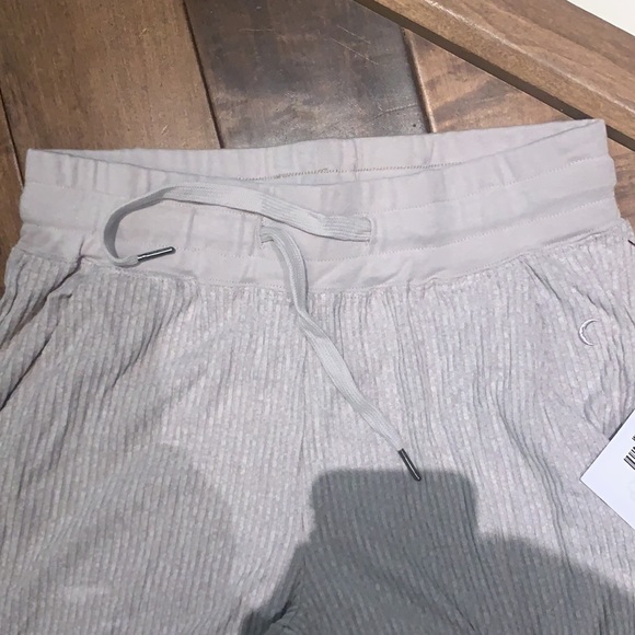 Zyia Gray Ribbed Joggers - Picture 6 of 11